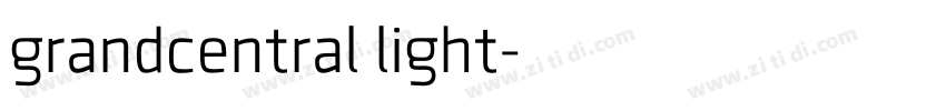 grandcentral light字体转换